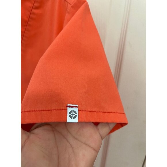 Code Happy Scrubs Top Cotton Size Med Orange - Picture 4 of 5